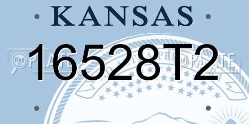 16528T2 Kansas License Plate