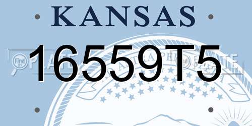 16559T5 Kansas License Plate