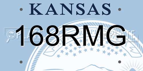 168RMG Kansas License Plate