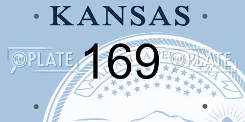 169 Kansas License Plate