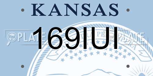 169IUI Kansas License Plate