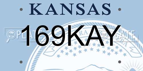 169KAY Kansas License Plate