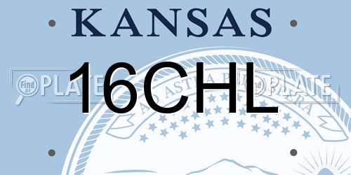 16CHL Kansas License Plate