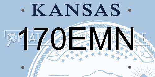 170EMN Kansas License Plate
