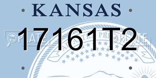 17161T2 Kansas License Plate