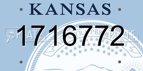 1716772 Kansas License Plate