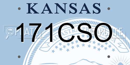 171CSO Kansas License Plate