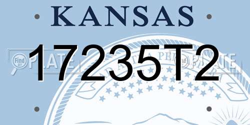 17235T2 Kansas License Plate