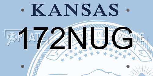 172NUG Kansas License Plate