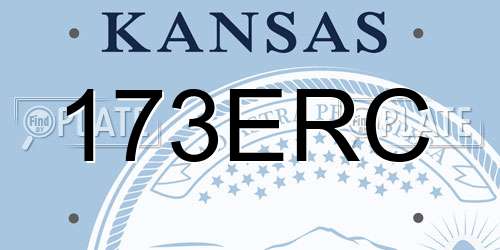 173ERC Kansas License Plate