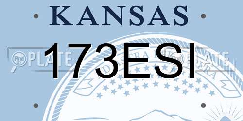 173ESI Kansas License Plate
