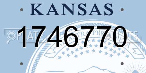 1746770 Kansas License Plate
