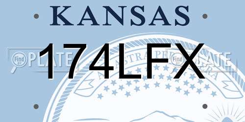 174LFX Kansas License Plate