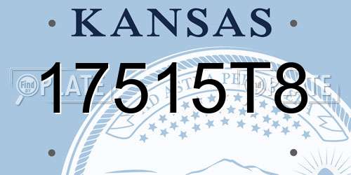 17515T8 Kansas License Plate