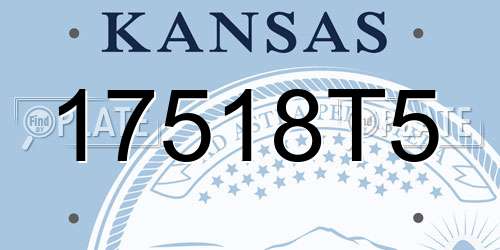 17518T5 Kansas License Plate