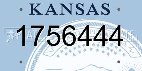 1756444 Kansas License Plate