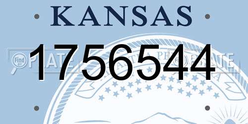 1756544 Kansas License Plate