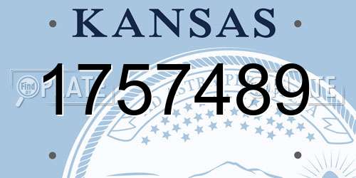 1757489 Kansas License Plate
