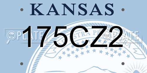 175CZ2 Kansas License Plate