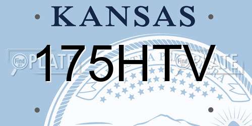 175HTV Kansas License Plate