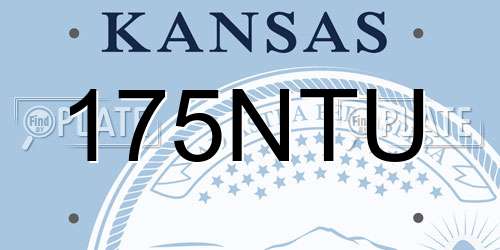 175NTU Kansas License Plate