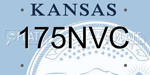 175NVC Kansas License Plate