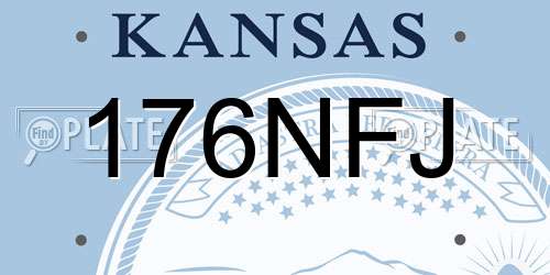 176NFJ Kansas License Plate