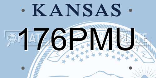 176PMU Kansas License Plate