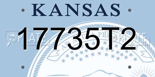17735T2 Kansas License Plate
