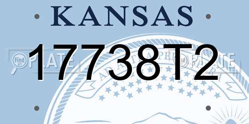 17738T2 Kansas License Plate
