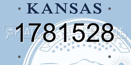 1781528 Kansas License Plate