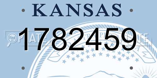 1782459 Kansas License Plate