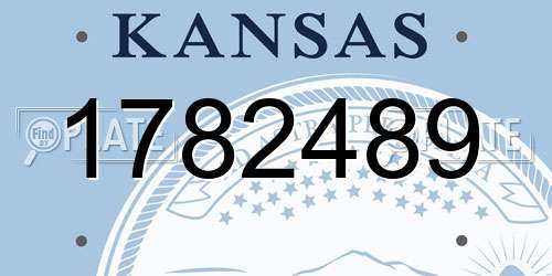 1782489 Kansas License Plate