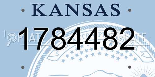 1784482 Kansas License Plate