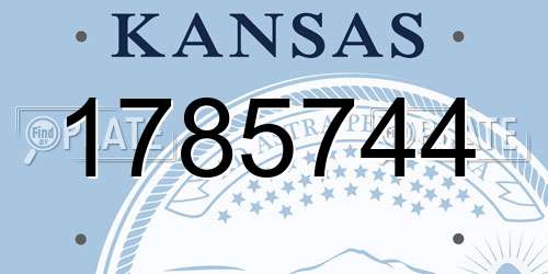 1785744 Kansas License Plate