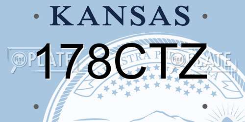 178CTZ Kansas License Plate