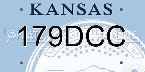 179DCC Kansas License Plate