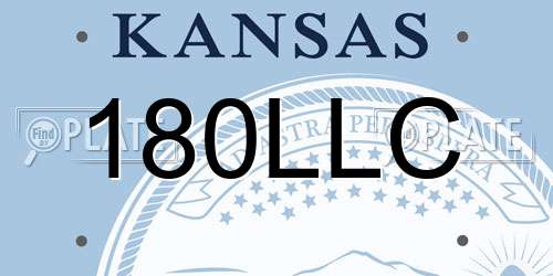 180LLC Kansas License Plate