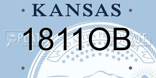 1811OB Kansas License Plate