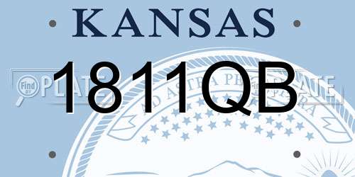 1811QB Kansas License Plate