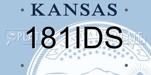 181IDS Kansas License Plate