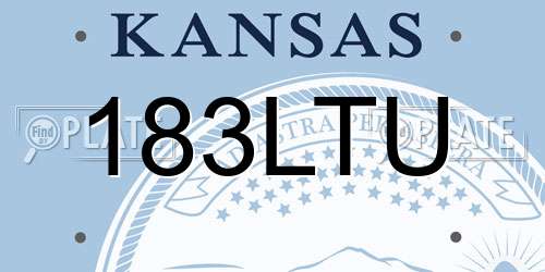 183LTU Kansas License Plate