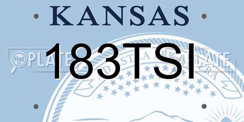 183TSI Kansas License Plate