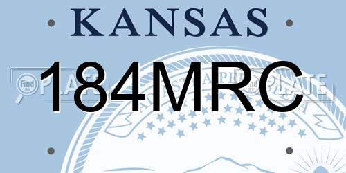 184MRC Kansas License Plate