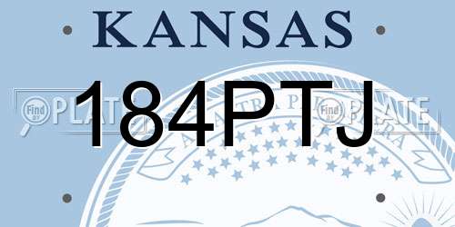 184PTJ Kansas License Plate