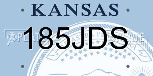 185JDS Kansas License Plate