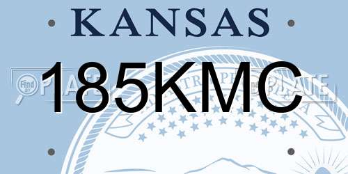 185KMC Kansas License Plate