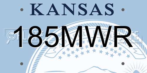 185MWR Kansas License Plate