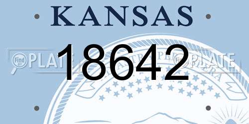 18642 Kansas License Plate