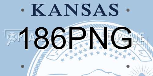 186PNG Kansas License Plate